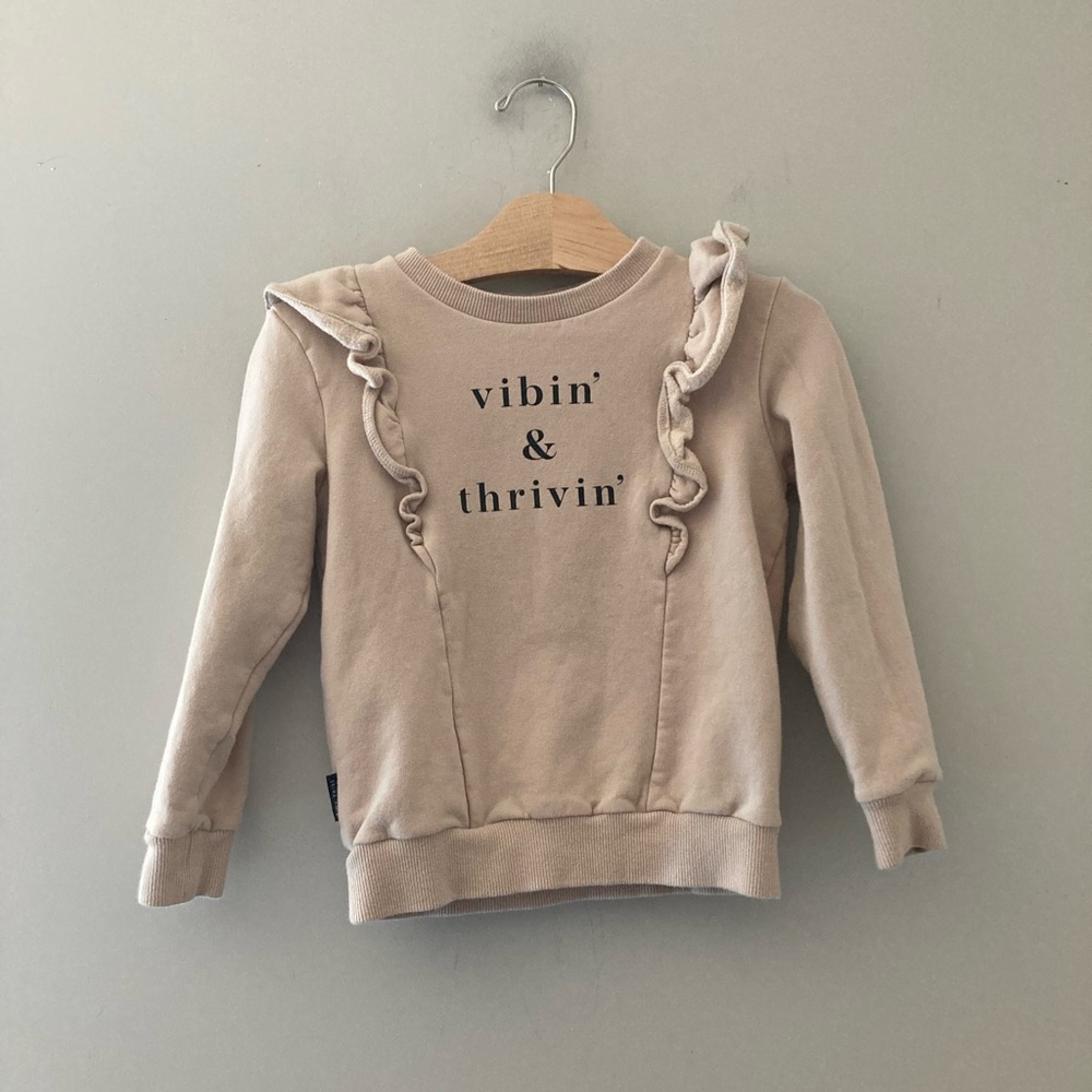$18 ADD tiny tribe sweatshirt ruffle 6Y Zara Hanna Andersson Mini Boden Baby Gap